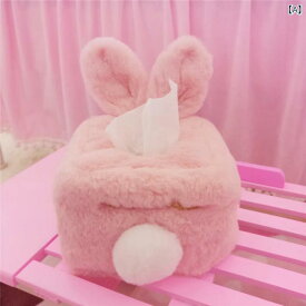 ティッシュケース ぬいぐるみ 兎型 カバー インテリア雑貨 収納用品 ふわふわ素材 車内 寝室 リビング かわいい キャラクター 癒しグッズ ギフト 贈り物 おしゃれ 卓上用 ストック収納 便利 詰め替え簡単