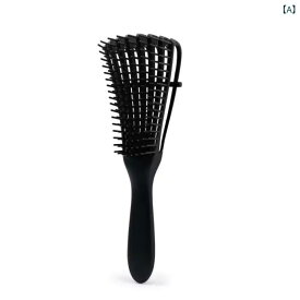ヘアブラシ レディース マッサージコーム 頭皮ケア クッションブラシ 八爪魚型 絡まりにくい 静電気防止 血行促進 持ちやすい 男女兼用 洗髪用 スカルプケア ブラッシング 髪質改良 艶髪 くし
