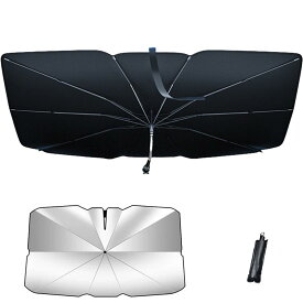 スズキ エブリイ DA17V型 エブリイワゴン DA17W型 2015年02月～現行 に適用 車用サンシェード 10本骨 車用傘式サンシェード フロントガラス用 サンシェード 遮光 遮熱 折り畳み式 内装劣化防止