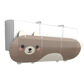 Moecat Life エアコン風よけカバー 壁掛け式 エアコン 風よけ 家庭用 冷房 暖房 風向き自由調節 風の直撃防止 結露防止 多機種対応 取り付け簡単 かわいい