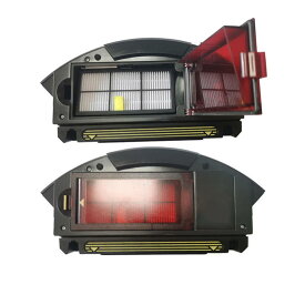 ZLiT ダストビンコレクションボックス フィルター付き iRobot ルンバ 800 805 806 900 901シリーズ ロボット掃除機ダストボックス(ルンバ890 980には適合しません)