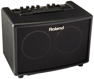 Roland ���[�����h �A�R�[�X�e�B�b�N �M�^�[ �A���v 15W+15W �u���b�N AC-33
