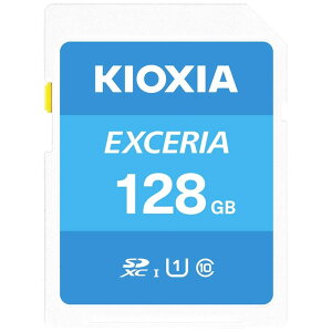 128GB SDXC�J�[�h SD�J�[�h KIOXIA �L�I�N�V�A EXCERIA Class10 UHS-I U1 R:100MB/s �C�O���e�[�� LNEX1L128GG4