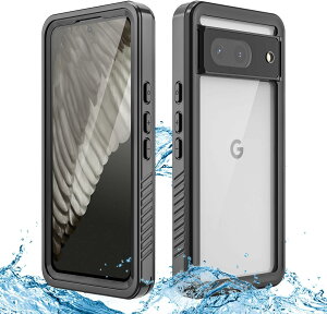 CAVAJP Google Pixel 8/8pro /7A/6pro �P�[�X �h��IP68 �P�[�X �N���A ���S �h�� �h�o �h�� �ϏՌ� 360°�S�ʕی� �N���A�O�J�o�[�Ɠ����o�b�N�J�o�[�̑g�ݍ��킹 Google Pixel8 �X�}�z�P�[�X �X�g���b�v�t��