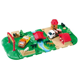 タカラトミー(TAKARA TOMY) トミカ トミカ&タウン にぎやか牧場セット ミニカー おもちゃ 3歳以上