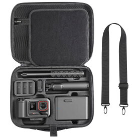 Insta 360 ACE Pro/ACE Pro 2 Xplorer Grip Proフラッシュプリントキット付属品ハードストレージトラベルバッグ拡張ケージ、Insta 360 Mini 2 in 1三脚/114 cm自撮り棒に適用