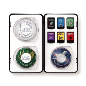 PSP UMD用収納ケース、ゲームソフト3枚+メモリスティック6枚収納可能、カセット整理