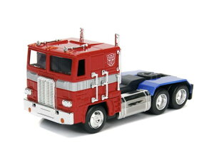 G1 Autobot Optimus Prime Truck Red with Robot on Chassis from Transformers TV Series Hollywood Rides Series Diecast Model by Jada 99477