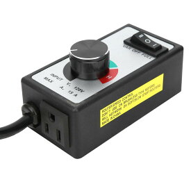 ステップレスファンスピードコントローラー 120V 1500W 15A 可変電子調整器 ライト ファン 電動工具に適用可能