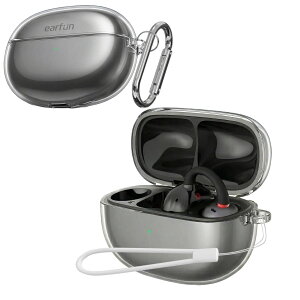 YCJDP �C���t�H�� �V���R�� �ی�J�o�[ for EarFun Clip 2 �p �N���A �P�[�X �����h�~�o�b�N���t��/�����h�~�R�[�h�t �����܂܏[�d�\ ���΂݂Ȃ� �h���h�o �y�� �ϏՌ��� ���L�� �ϋv�� �\�t�g