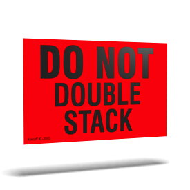 'Kenco 3'' X 5'' Do not Double Stack Fluorescent Shipping Label Stickers for Shipping and Packing - 500 Labels Per Roll'