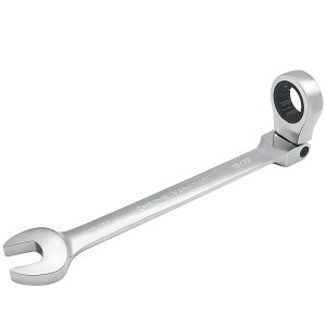 FOCMKEAS Flex-Head Ratcheting Combination Wrench SAE 72 Teeth 12 Point Ratchet Box Ended and Open End Spanner Tools, Flexible Head Gear Wrench, Heat-Treated CR-V