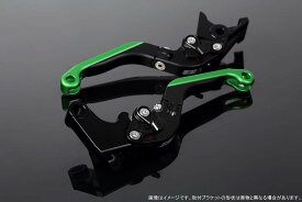 SSK アジャストレバー 可倒延長式 レバー本体カラー:マットブラック アジャスターカラー:マットブラック エクステンションカラー:マットグリーン NINJA1000 2017-2018 Z1000 2017-2018 Z1000R 2017-2018 Z900