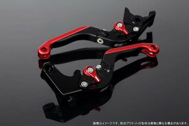 SSK アジャストレバー 可倒延長式 レバー本体カラー:マットブラック アジャスターカラー:マットレッド エクステンションカラー:マットレッド NINJA1000 2017-2018 Z1000 2017-2018 Z1000R 2017-2018 Z900RS LVG