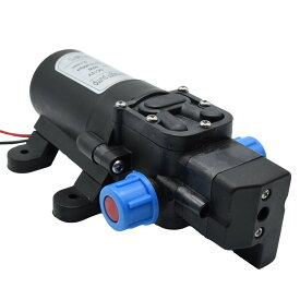 Voocye ブラック DC12V 電磁 ウォーター ポンプ 汎用 小型 ダイヤフラム 式