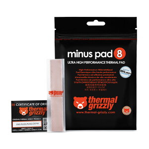 �y���K�i �e�a�Y�Ɓz �h�C�c Thermal Grizzly minusPad8 �I�[�o�[�N���b�J�[���������\�T�[�}���p�b�h TG-MP8-120-20-05-1R