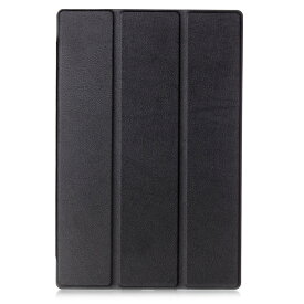【Trocent】For Sony Xperia Z4 Tablet ケース docomo SO-05G / au SOT31 ケース スタンド機能付き 三つ折型 超薄型 内蔵マグネット開閉式 PUレザーカバー スリープ喚起機能付け (Z4 Tablet, 三つ折ブラック)