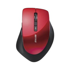 �o�b�t�@���[ BSMBW320RD(���b�h) ���C�����XBlueLED�}�E�X 2.4GHz�ڑ� 5�{�^��