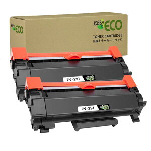 EasyECO �u���U�[�p �g�i�[�J�[�g���b�W TN-29J BK �u���b�N �ėp�E�݊� �g�i�[ �Ή��@�� MFC-L2750DW MFC-L2730DN DCP-L2550DW DCP-L2535D FAX-L2710DN HL-L2375DW HL-L2370DN HL-L2330D 2�{�g