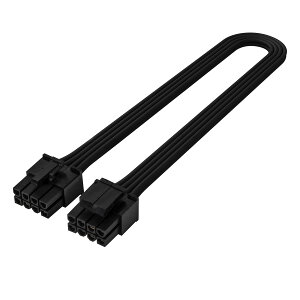 Silver Stone Silver Stone�А��d����p���W�����[�P�[�u�� EPS/ATX 12V 8pin to 4+4pin SST-PP06BE-EPS35 �u���b�N
