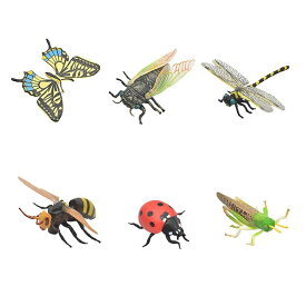 supbel 昆虫モデル 昆虫のおもちゃ 動物フィギュア 模型 リアル 蝶 セミ トンボ 蜂 バッタ 昆虫 動物 インテリア 置物 家おもちゃ 塗装済 完成品