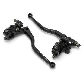 モーターサイクルブレーキクラッチレバー、ハンドルクラッチブレーキレバー耐久性のある黒22mm CG125の修理交換用
