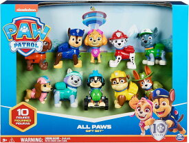 パウパトロール 10周年記念 ギフトパック Paw Patrol 10th Anniversary All Paws On Deck Toy Figures Gift Pack with 10 Collectible Action Figures [並行輸入品]
