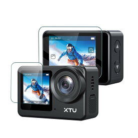 For XTU S6 フィルム 強化ガラス カバー 保護フィルム 1枚 前液晶保護フィルム + 1枚 液晶保護フィルム 9H硬度 反射低減 防指紋 撥水撥油 自動吸着 気泡ゼロ 衝撃吸収 飛散防止 貼り付け簡単 対