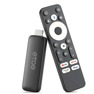 ETOE Google TV �{�b�N�X�ANetflix �F��A�X�g���[�~���O ���f�B�A �v���[���[ �T�|�[�g Google cast/Google Assistant/Wifi 2.4G 5G/Bluetooth 5.0 - ���낢��