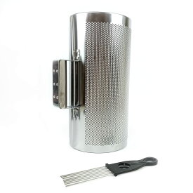メタルギロ ステンレススチール Guiro パーカッション楽器トレーニングツール スクレーパー付き ギロシェーカー ラテン パーカッション ミュージカルバンド 伴奏 (シルバー-12X6インチ)