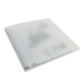 A4ワイド 30穴 ファイル クリア (A4変形ワイド 雑誌 切り抜き クリアポケット) 文具