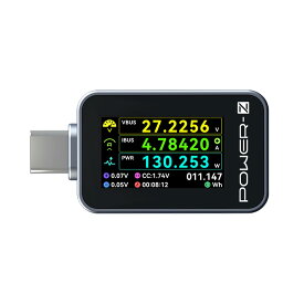 POWER-Z C240 USB-Cテスター ポータブル デジタル電力計 最大240W対応 PD3.1 QC5.0対応 USB-Cスマホ ノートPC 充電器などに対応