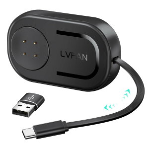 Pixel Watch 3/2&Fitbit Versa 4/ Sense 2�p �[�d�� �������ݎ� �[�d�P�[�u�� USB C&USB A �f���A���|�[�g�p �[�d�� Google Pixel Watch 3/2&Fitbit Versa 4 3/ Sense 2/ Sense�Ή� �����p�A�N�Z�T���[ �u���b�N
