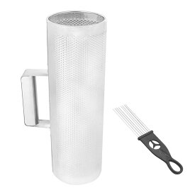 耐久性のあるステンレススチール製メタル・ギロ・パーカッション楽器(スクレーパー付き)、子どもから大人まで楽しめるクリアな音色の楽器、プロもアマチュアもリズム練習に最適