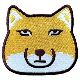 ワッペン屋Dongri ベルクロワッペン マジックテープ 刺繍パッチ チベットスナギツネ 面白デザイン サバゲー ミリタリー A0681