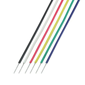 協和ハーモネット UL1571 AWG30 耐熱架橋ビニル絶縁電線 2mX6色 黒白赤黄緑青