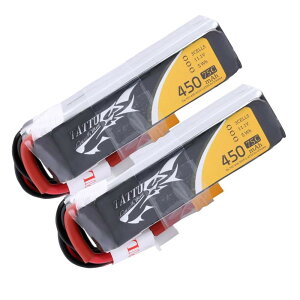 450mAh 75C 3S1P 11.1V Lipo�o�b�e���[ XT30�v���O �}�C�N��FPV�h���[���p 2�Z�b�g