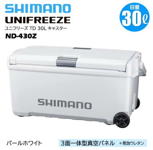 �V�}�m/SHIMANO ���j�t���[�Y TD 30L �L���X�^�[ ND-430Z UNIFREEZE 30L �i3�ʈ�̌^�^��p�l���{���A�E���^���j