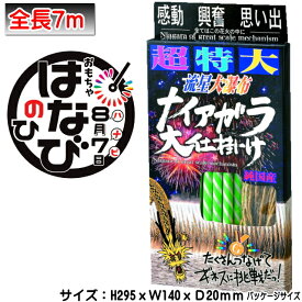 【単品 花火】「超特大7m！ナイヤガラ　大仕掛けはなび（12本）」景品/粗品/販促仕掛け花火/ナイヤガラ/花火大会/ハナビ/花火子供会/キャンプ/花火ナイヤガラ/