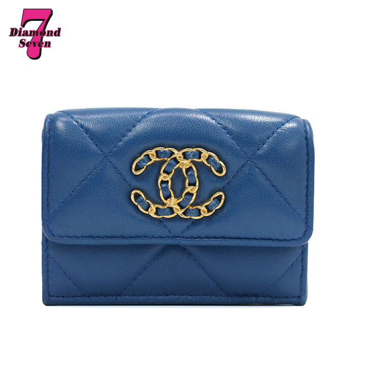 楽天市場】【中古】【美品】CHANEL シャネル19 Wフラップ スモール 