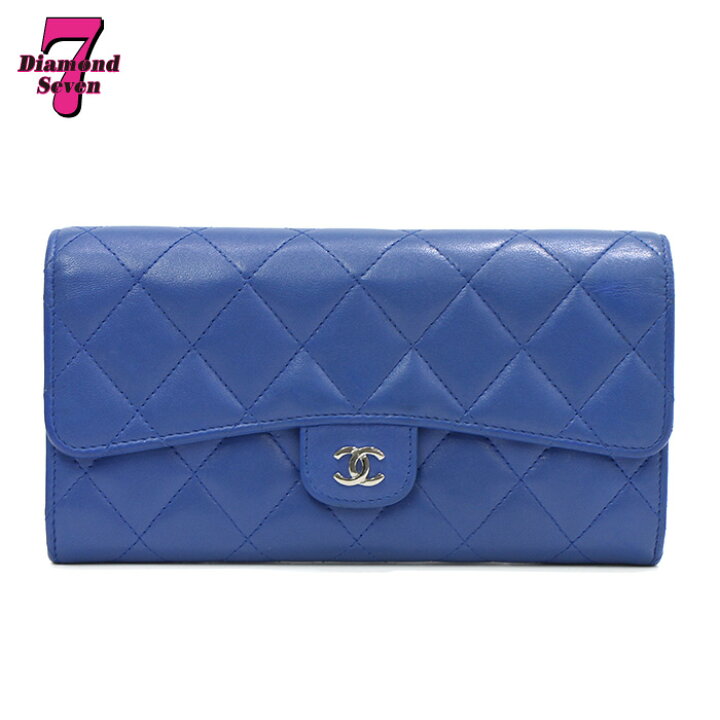 楽天市場】【中古】【美品】CHANEL シャネル マトラッセ 二つ折り長  