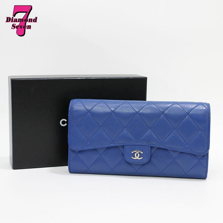 楽天市場】【中古】【美品】CHANEL シャネル マトラッセ 二つ折り長 