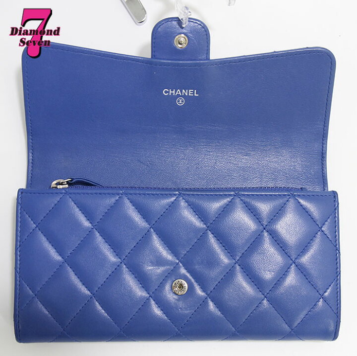 楽天市場】【中古】【美品】CHANEL シャネル マトラッセ 二つ折り長  