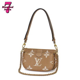 【美品】【中古】LOUIS VUITTON ルイヴィトン モノグラム アンプラント ミュルティ・ポシェット・アクセソワール M82841 ベージュ ショルダーバッグ レディース ミニバッグ アクセサチーポーチ *k932*