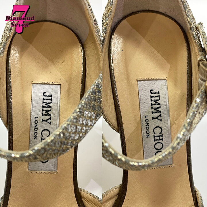 楽天市場】【中古】Jimmy Choo ジミーチュウ グリッター ヒール  