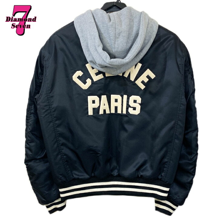 楽天市場】【中古】【美品】CELINE セリーヌ フード付き オーバー 