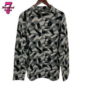 【中古】EMPORIO ARMANI エンポリオアルマーニ ハーフタートルネックネックウールセーター 54サイズ グレー メンズ *k932*