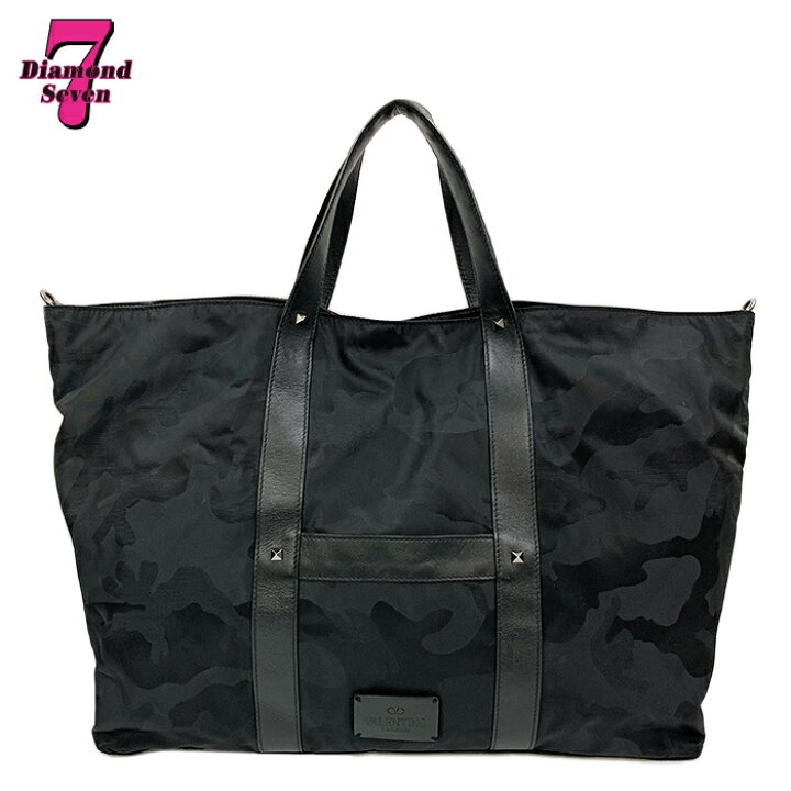 楽天市場】【中古】VALENTINO VLTNO ヴァレンティノ ナイロン トート 