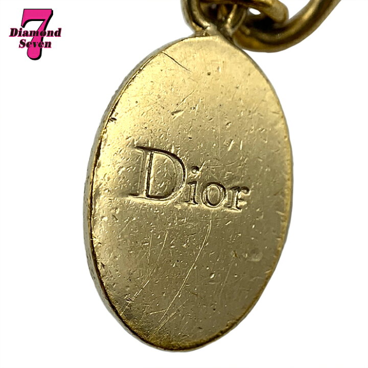 楽天市場】【中古】Christian Dior ディオール CDロゴ フェイクパール 