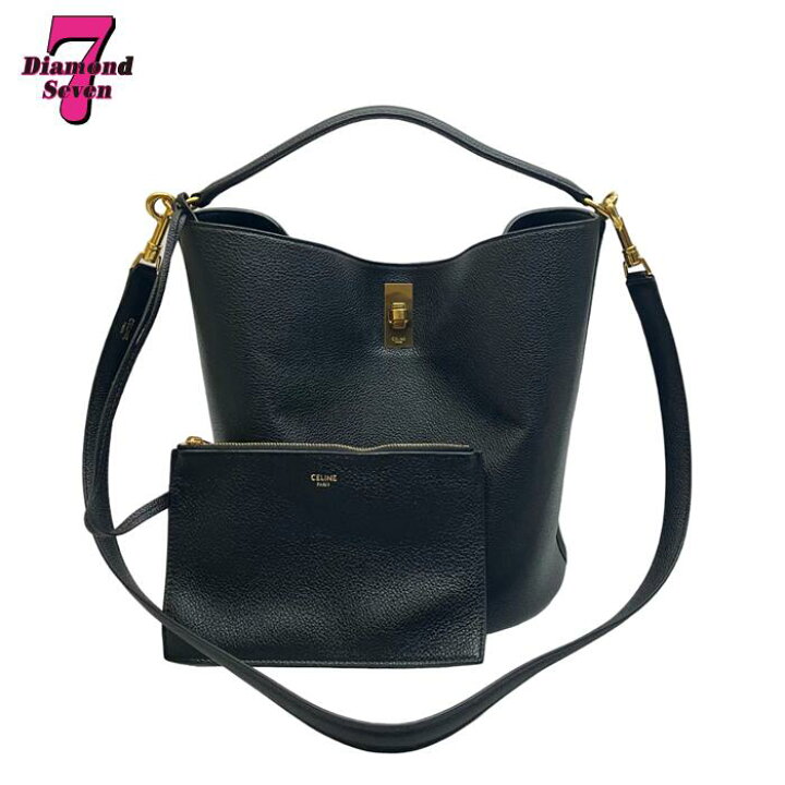 楽天市場】送料無料【中古】極美品 CELINE セリーヌ バケット16 セーズ 